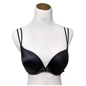 Victoria's Secret Very Sexy Push Up Bra 34D Black Underwire Lingerie Convertible